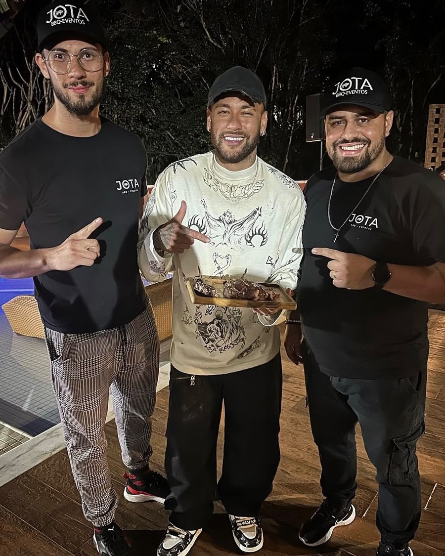Jota Albuquerque e equipe Jota BBQ Eventos em evento real